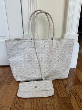 Goyard PM St. Louis White Tote